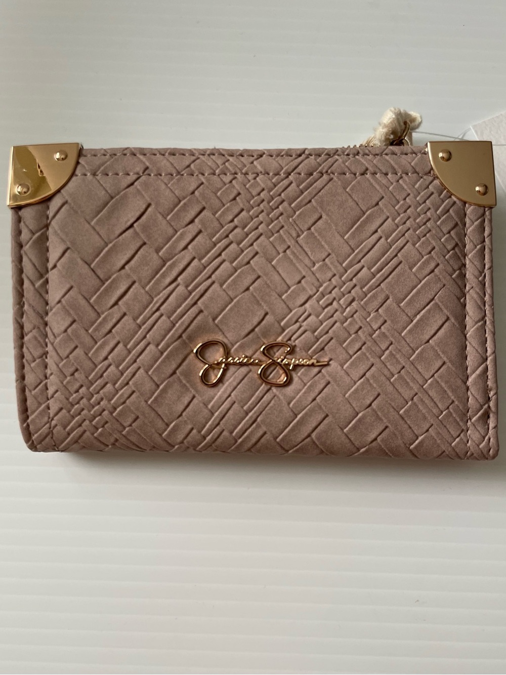 Jessica Simpson Small Bifold Wallet in Neutral Cappuccino Color NWT